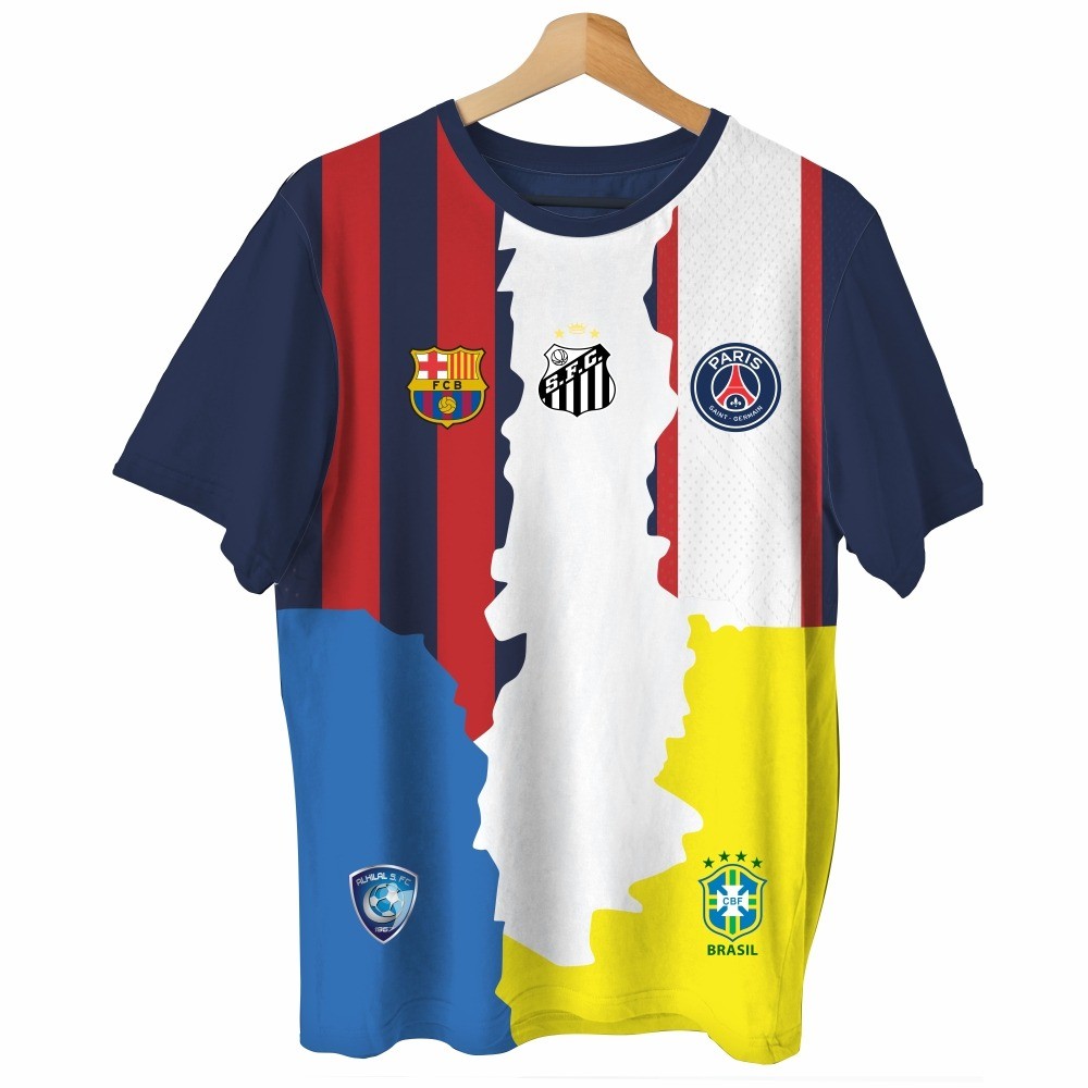CAMISA TORCEDOR NEYMAR CLUBES - DRY FIT PREMIUM