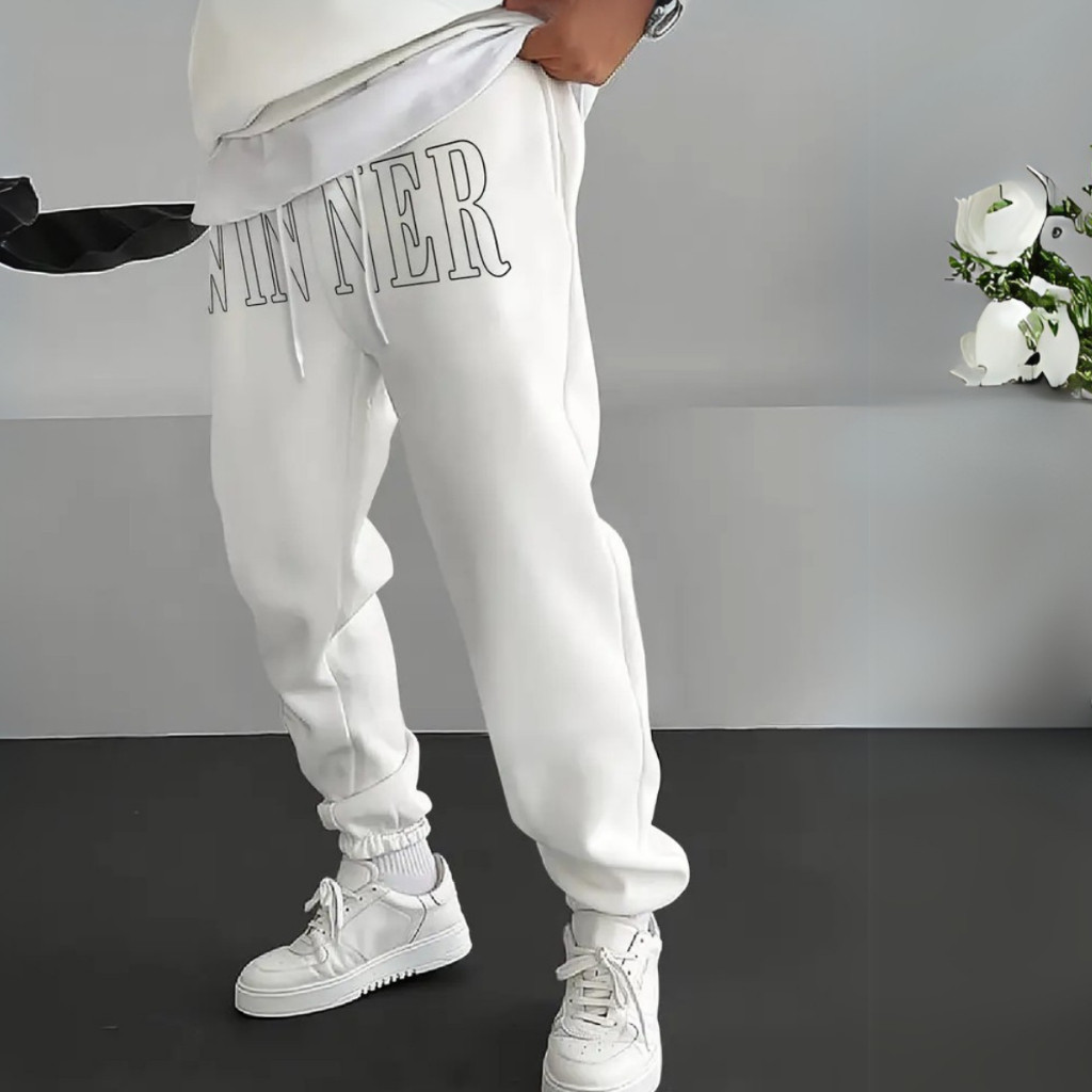 Calça Moletom Minimalista  Estilo Urbano  Streetwear Peça Essencial Exclusiva