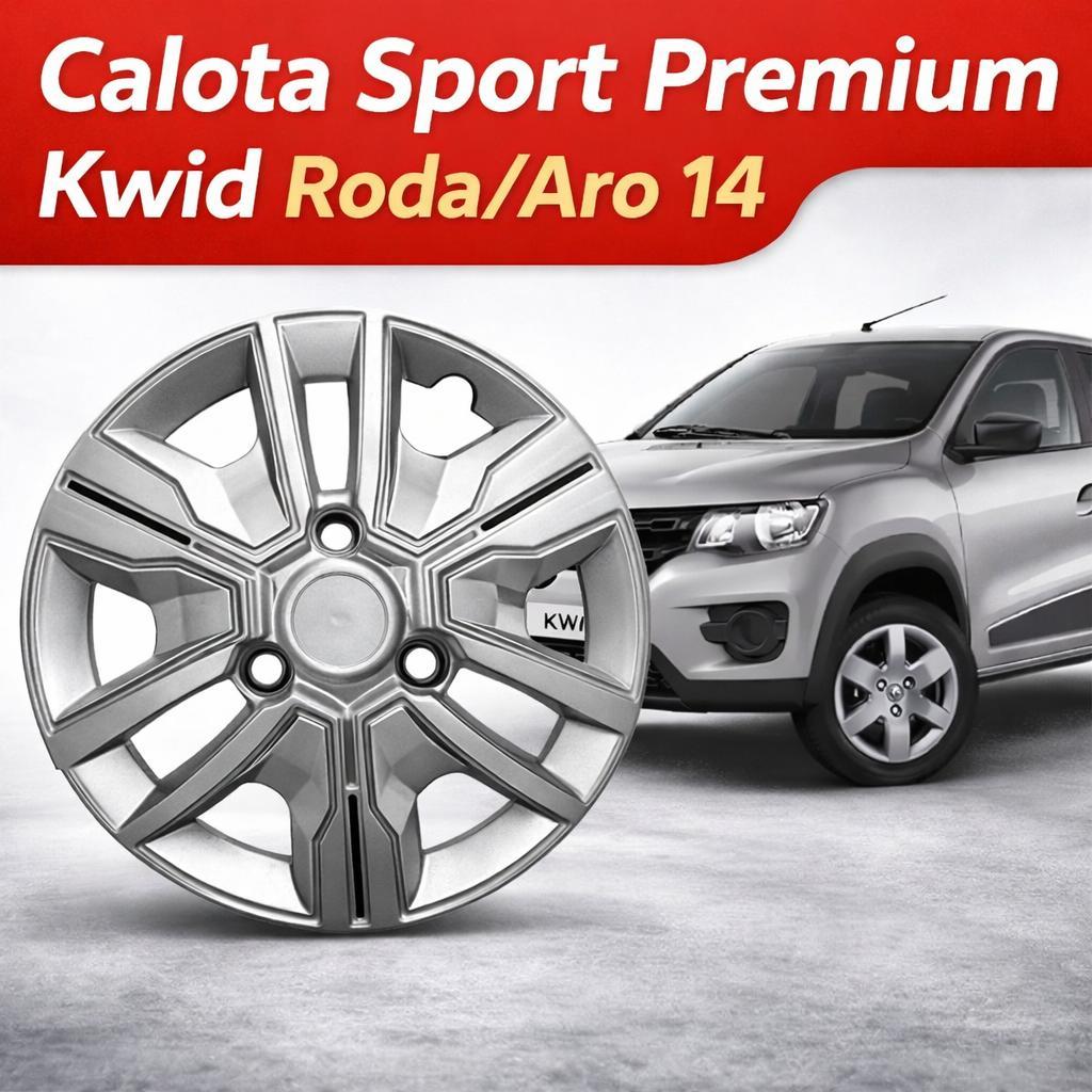Calota Sport Premium Kwid Pro Roda/Aro 14