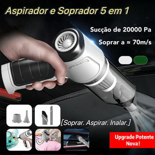 Nova Atualização！Aspirador e  Portátil 5 em 1 - Alta Potência e Multifuncional para Limpeza Completa