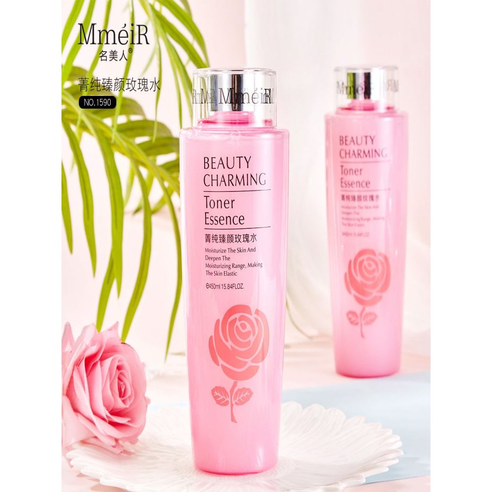 Famosa beleza pura beleza rosa água cuidados com a pele hidratante levantamento da pele endurecimento Toner c