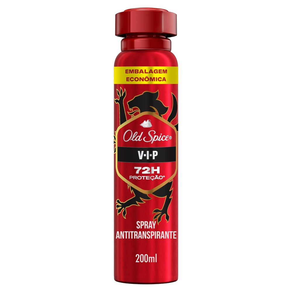 Desodorante Old Spice VIP Spray Antitranspirante 200ml em Oferta na Shopee