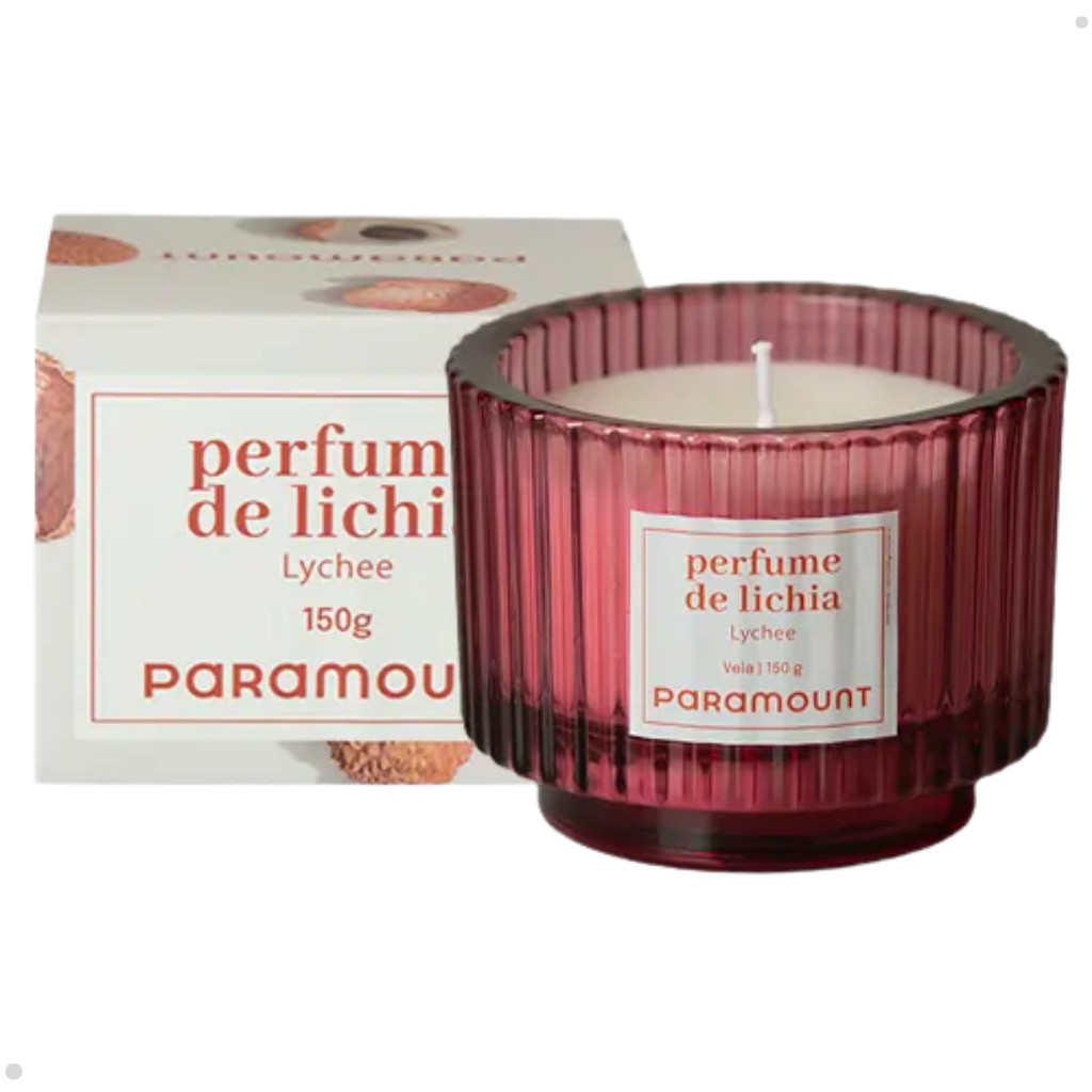 Vela Aromatica Perfume De Lichia 150g Decorativa Perfumada