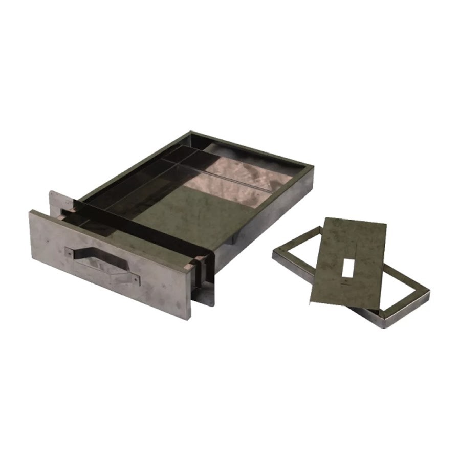 Gaveta Cinzeiro Aço Inox Churrasqueira Alvenaria 47x31x4,5cm