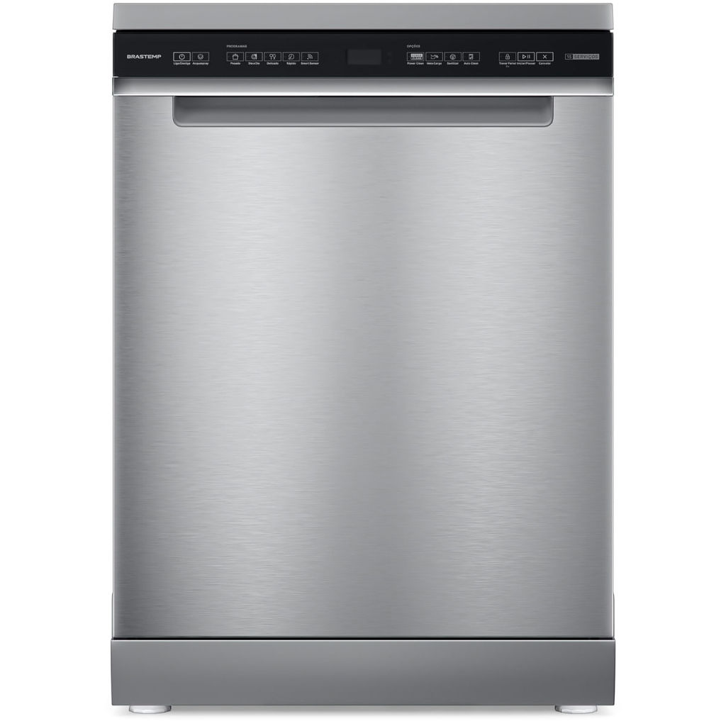 Lava-Louças Brastemp BLF62AR 15 Serviços Power Clean Inox