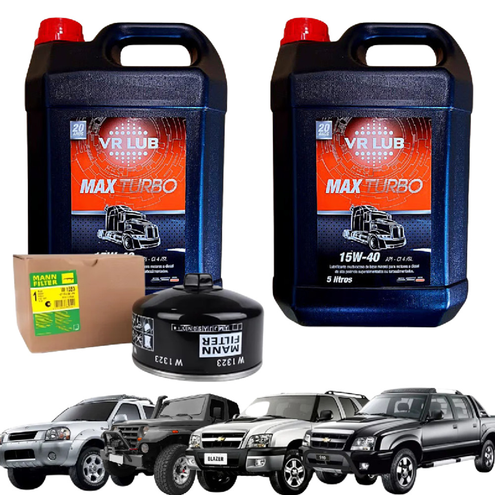Kit Troca Óleo Motor Diesel MWM Sprint 2.8 GM S10 Blazer Troller T4 Frontier Delivery