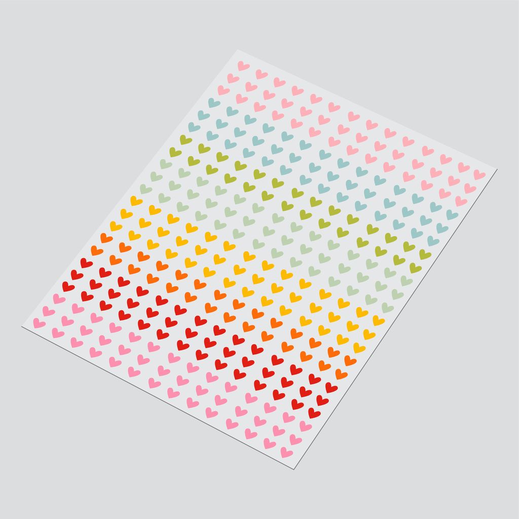 Cartela DTF UV A4 - Tema: ARCO IRIS 3 - Adesivo para produtos rígidos em Oferta na Shopee