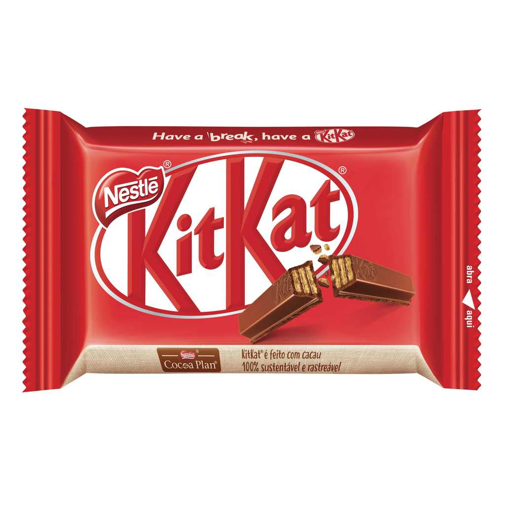 KIT 4 Pacotes Chocolate Nestle Kit Kat 41,5g