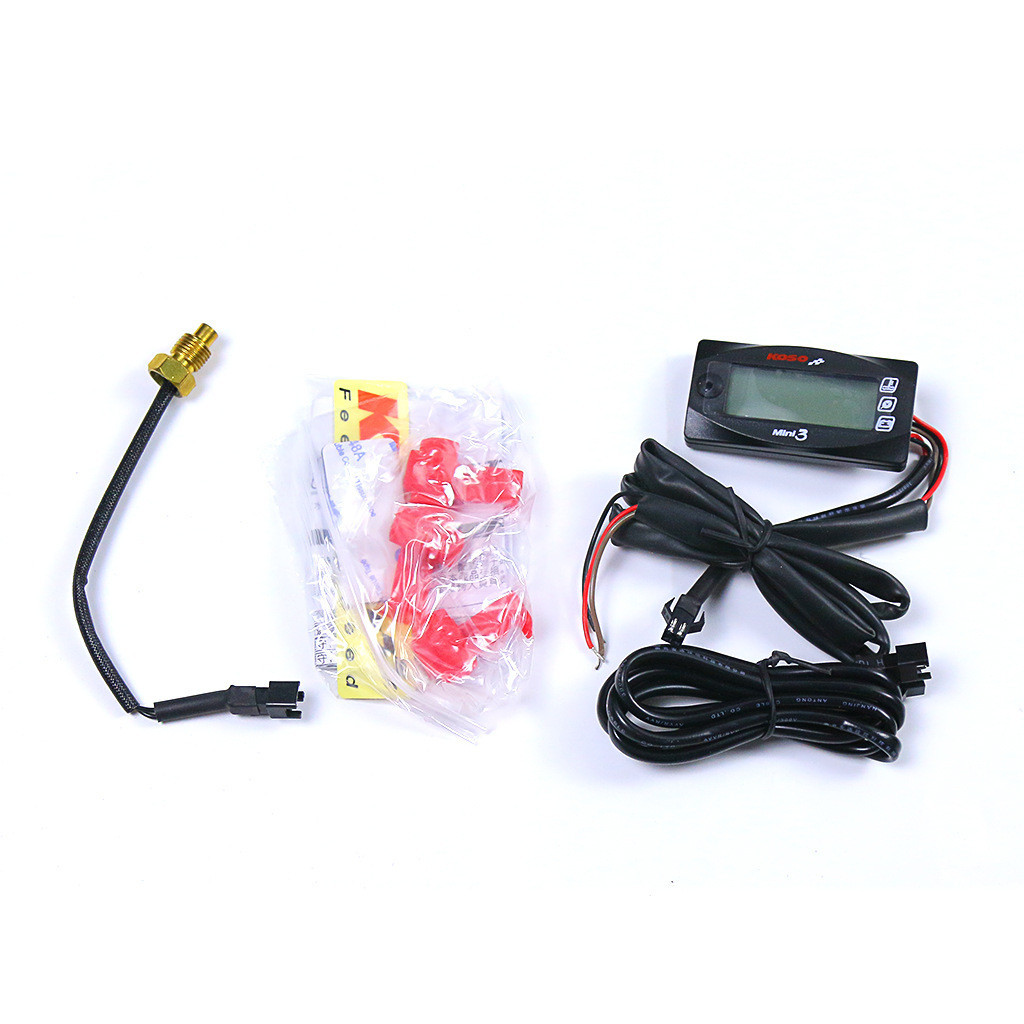 Novo instrumento Universal medidor de temperatura da água voltímetro Display de tempo mini medidor três-em-um modificaçã