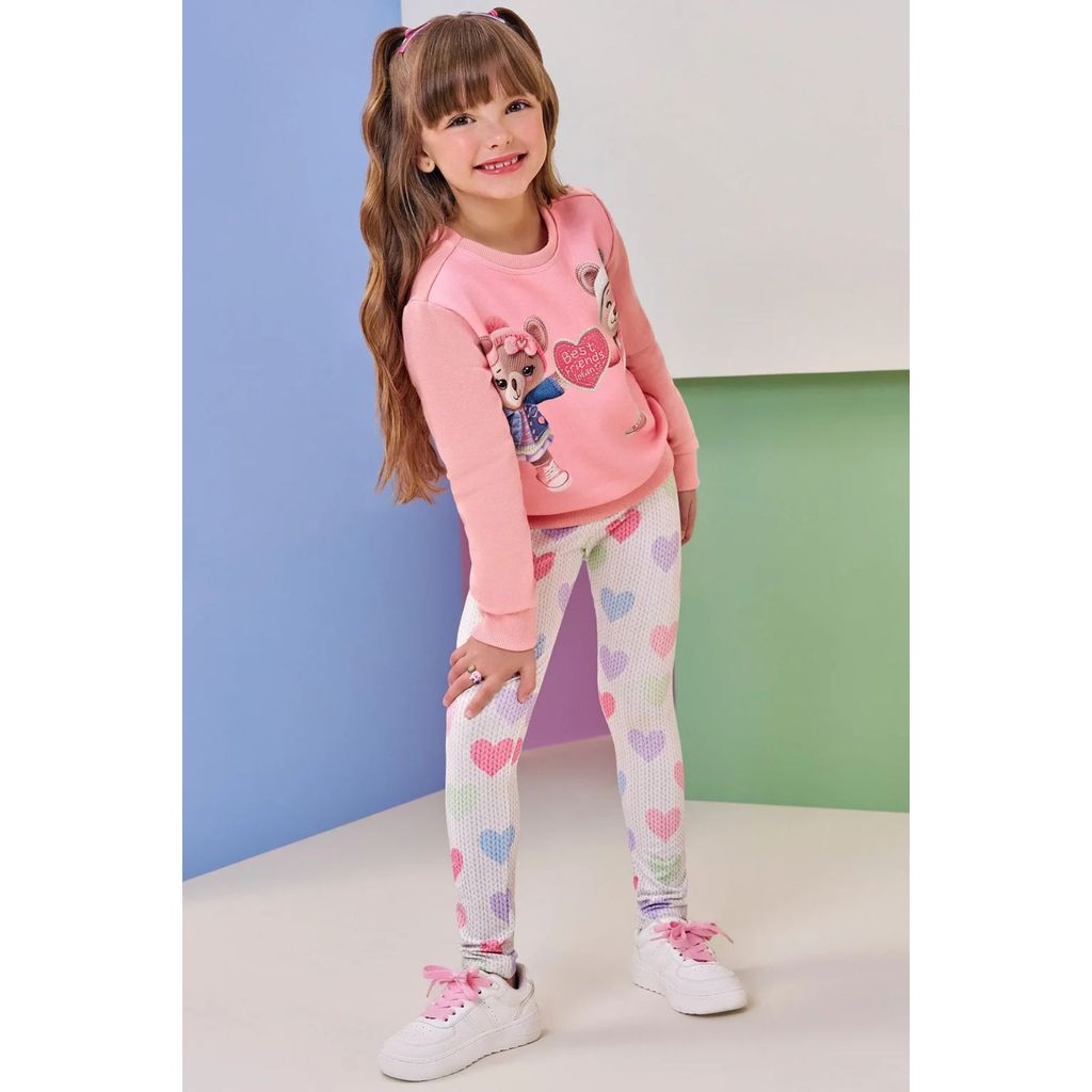 Conjunto Menina Blusão Moletom e Legging Termoskin Infanti