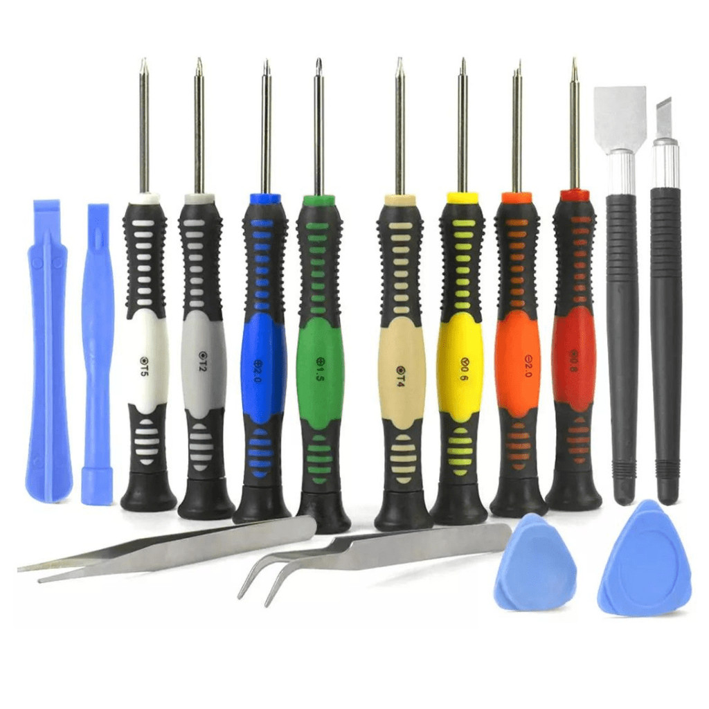 Kit jogo chaves ferramenta para manutenção abrir celular tablet iphone android 16 peças em Oferta na Shopee