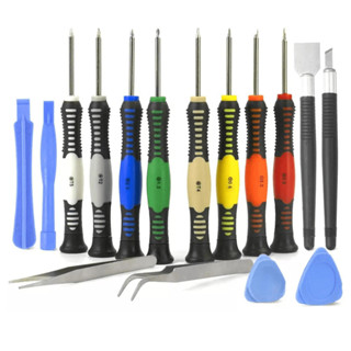 Kit jogo chaves ferramenta para manutenção abrir celular tablet iphone android 16 peças em Oferta na Shopee