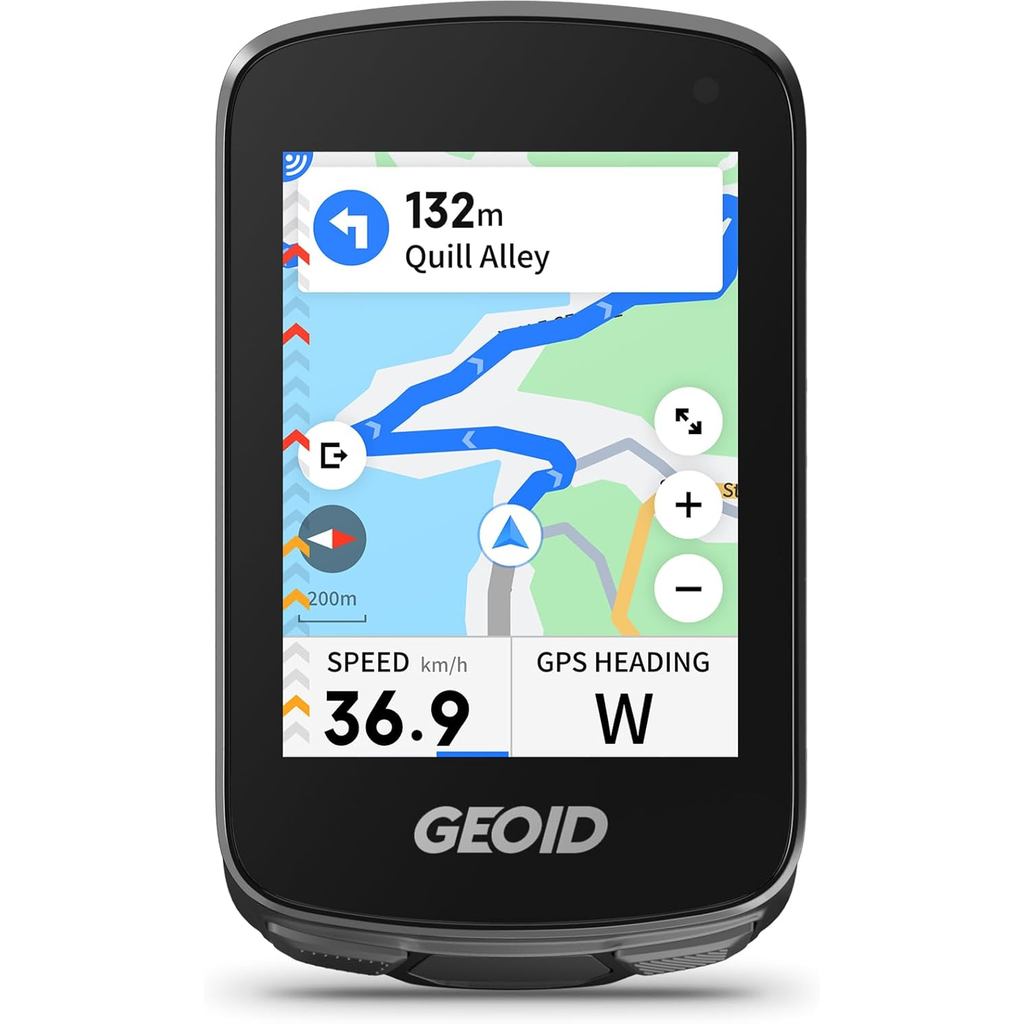 GEOID CC700 Pro Computador de Bicicleta/Ciclismo com Tela Touchscreen Colorida de 2,8", Navegação por Mapa com Planejame