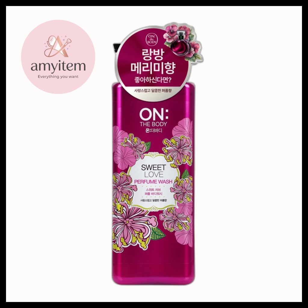 [Em : O Corpo] Perfume Para Sabonete Líquido Sweet Love , 900g , 1 Unidade/Coreano/Aroma Floral Doce/100 % Genuíno Da am