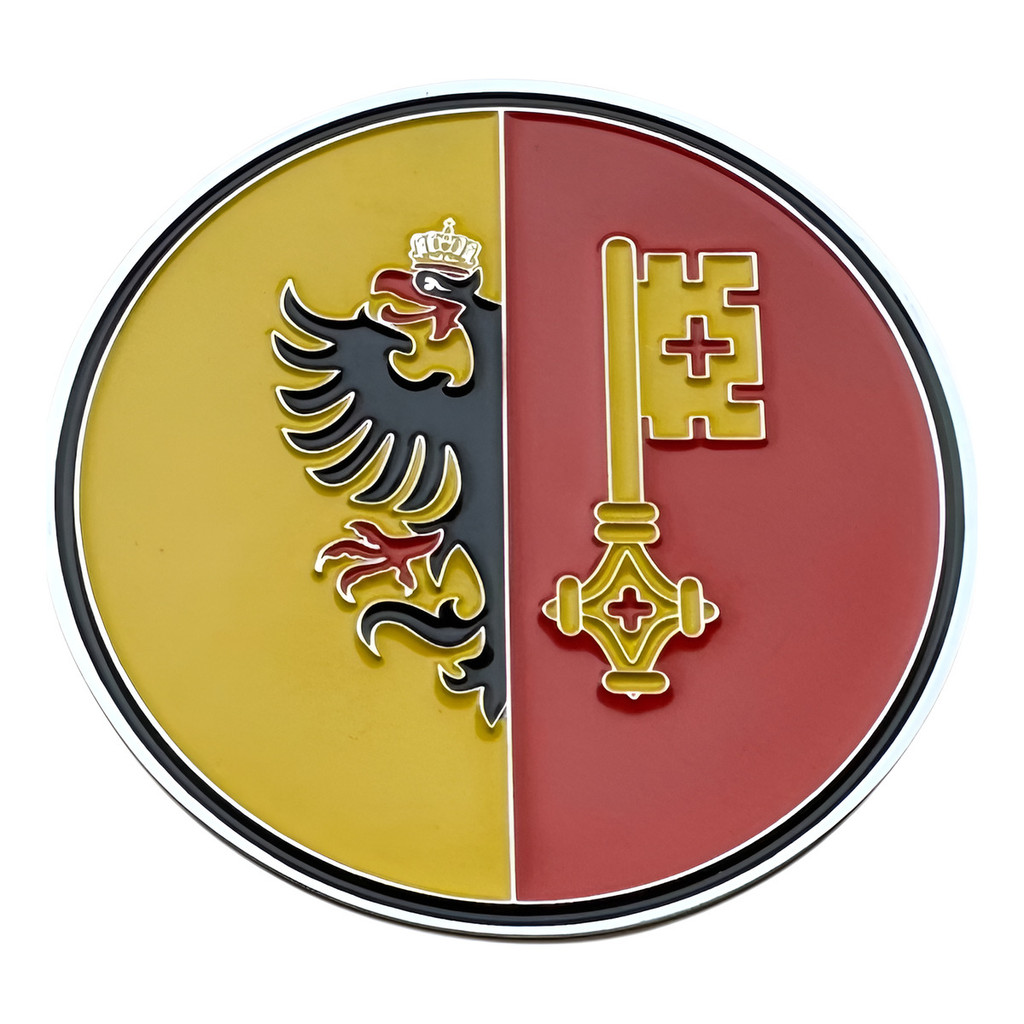 Volkswagen, Emblema Badge Águia Imperial Alemã Para Fusca Amarelo E Vermelho