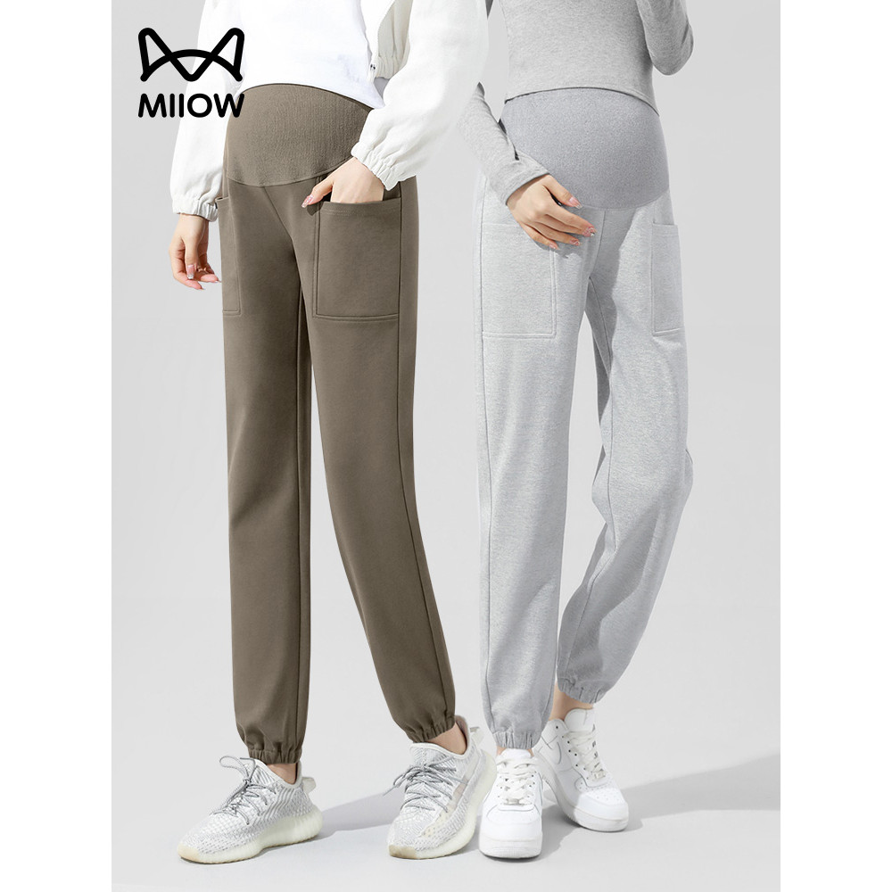 [Liberação] Gato Pessoas Calças de Maternidade Outono Inverno Exterior Desgaste Leggings Calças Forro de Lã de Inverno C