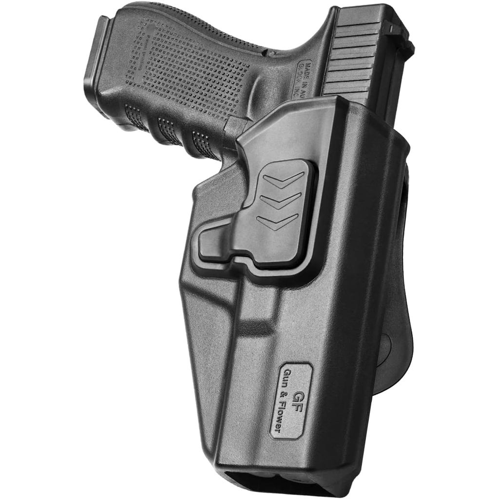Compatível com o coldre Glock 17, coldre OWB de polímero compatível com G17/19/31/32 (Gen1-5), G22/23 (Gen 1-4), G19x/G4