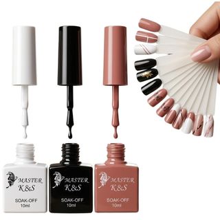 Kit 3 Esmaltes em Gel K&S 10ml - Cores Unhas Gel Led UV Profissional