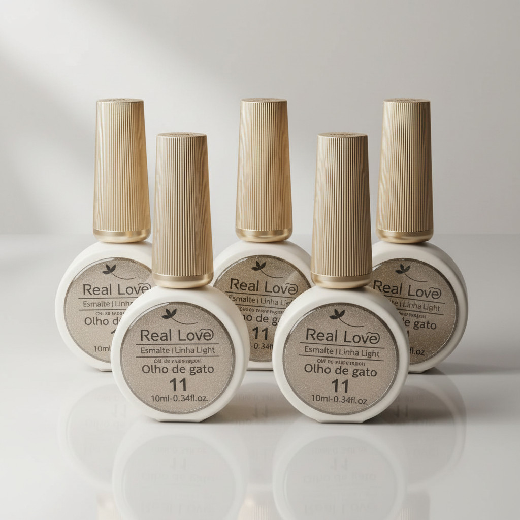 Esmalte Magnético Olho de Gato Real Love – Efeito 3D Refletivo 10ml