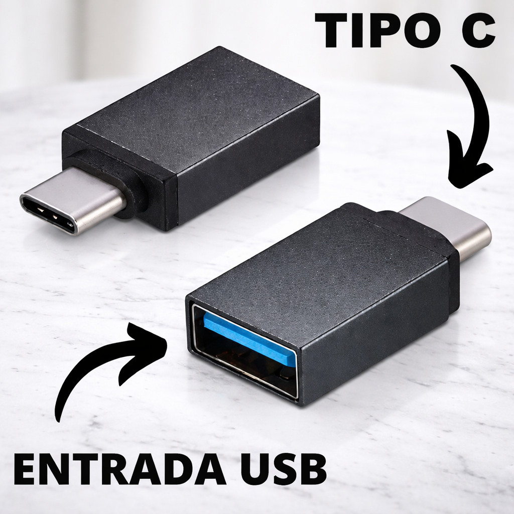 OTG USB Tipo C para USB 3.0 Adaptador Alta Velocidade Celular Tablet PC