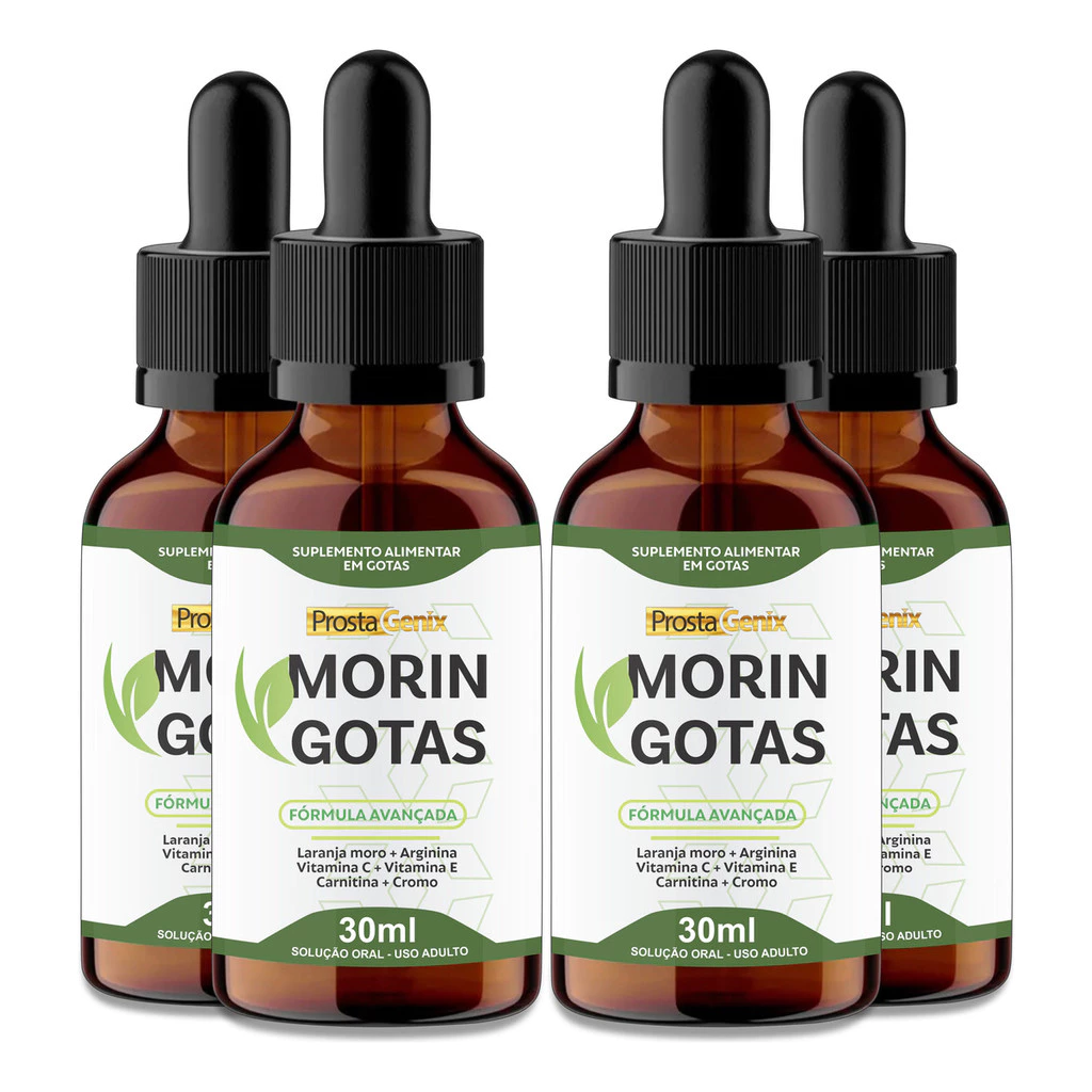 4 Morin Gotas 30ml Cromo E Vitamina B12 | Envio Imediato