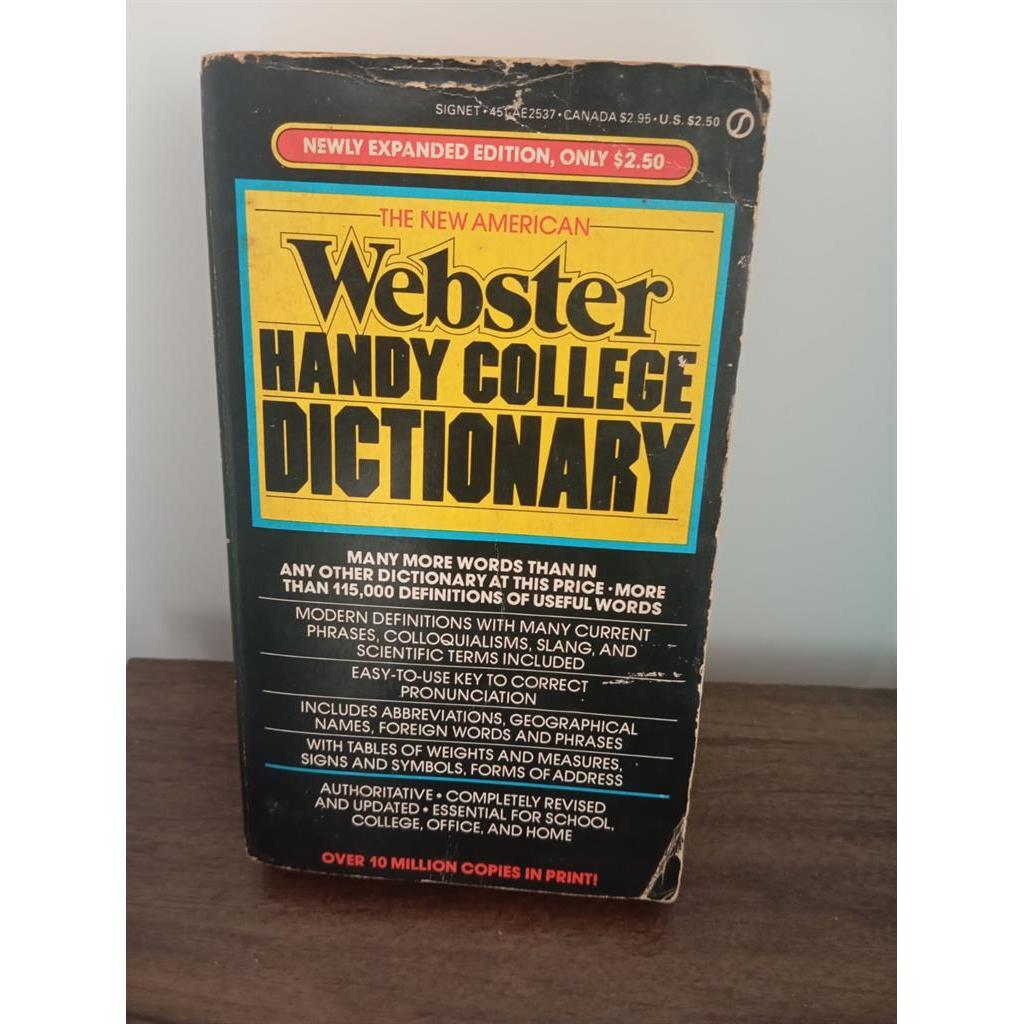 Webster Handy College Dictionary autor The New American