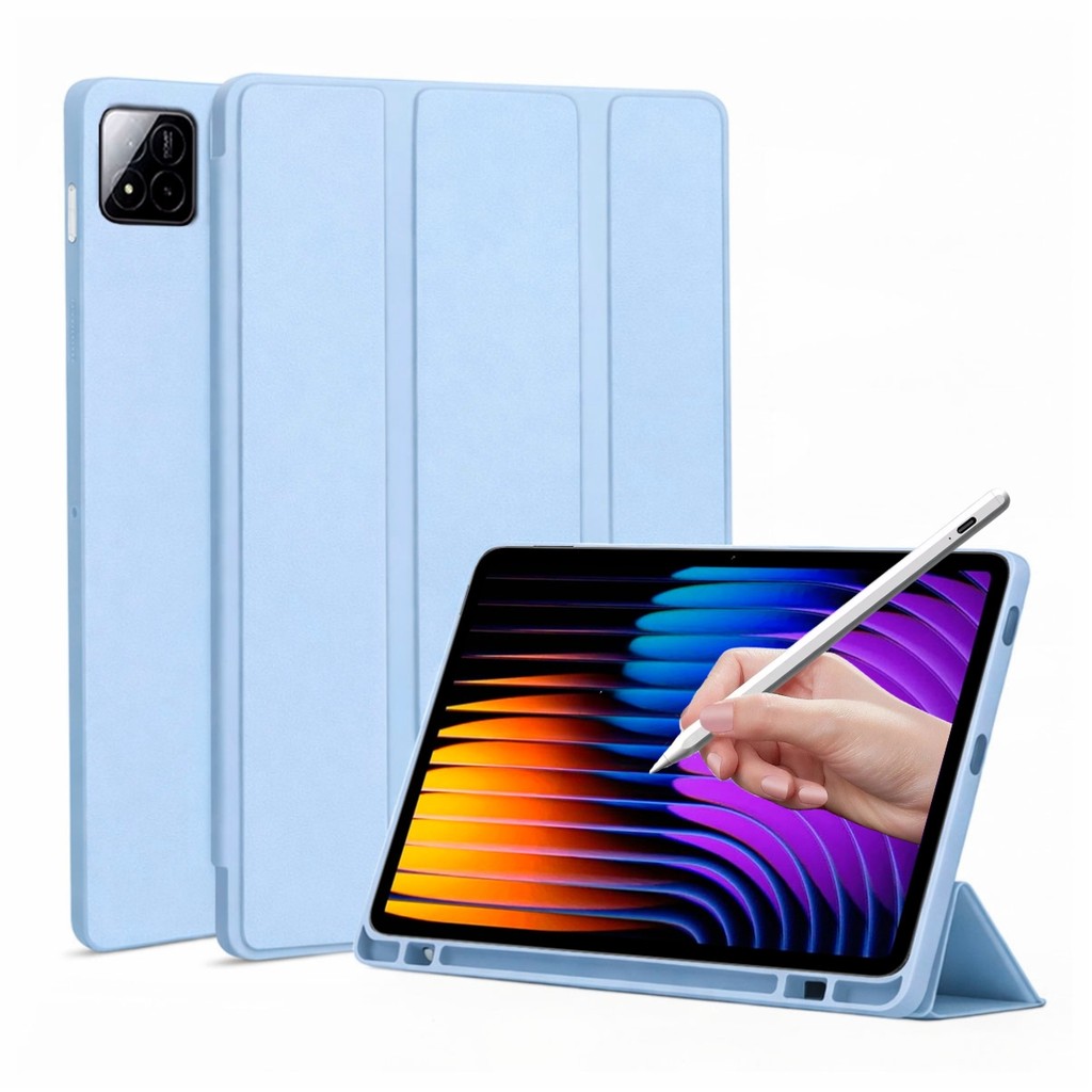 Capa Smart Case Silicone Para Xiaomi Pad 7 11.2 Polegadas + Stylus