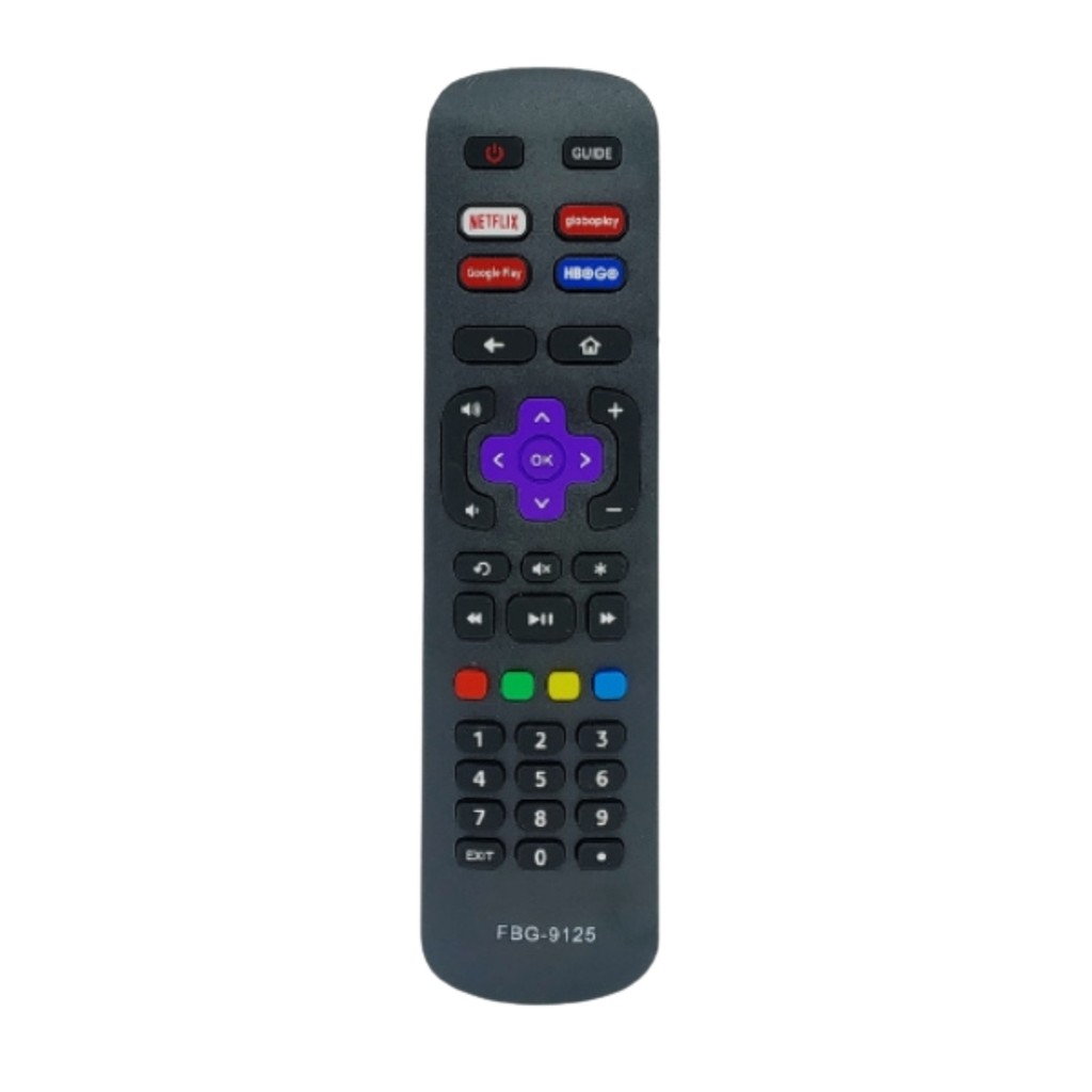 Controle Remoto FBG 9125 Compatível Smart TV Roku 4K Philco