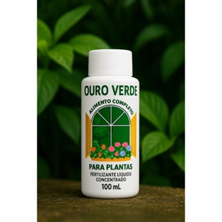 Adubo Fertilizante Líquido Ouro Verde 100ml para Plantas e Flores em Oferta na Shopee