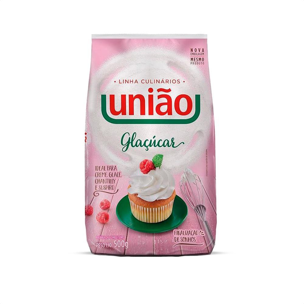 AÇÚCAR CONFEITEIRO GLAÇÚCAR 500G - UNIÃO