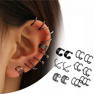 Kit 12 Peças Piercings Pressão Zircônia e Argola Black - Pronta Entrega em Oferta na Shopee