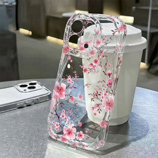 Capa Para Redmi 12 12C 13 13C 14C A1 A2 A3 A5 Nota 12s 13 14 Pro 4G 5G Tom Gato Silicone Flor De Pêssego em Oferta na Shopee