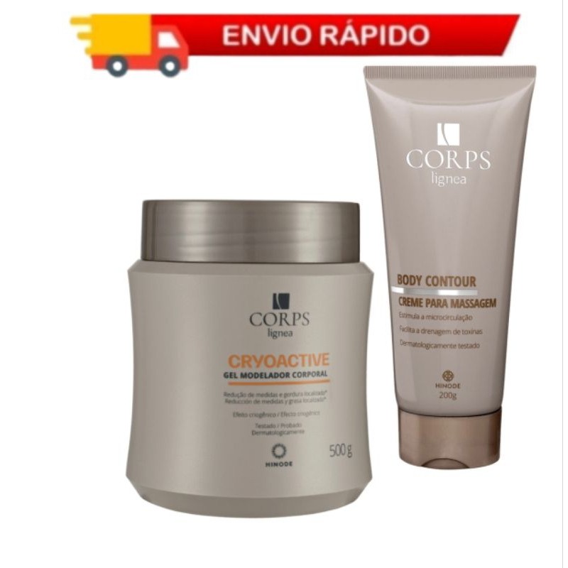 Kit Corps Lignea Para Modelar Hinode - Creme Para Massagem + Gel Modelador Redutor De Medidas
