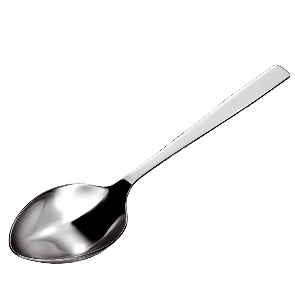 Imagem Colher para servir Arroz Em Aço Inox 21cm Cozinha Restaurante Grande
