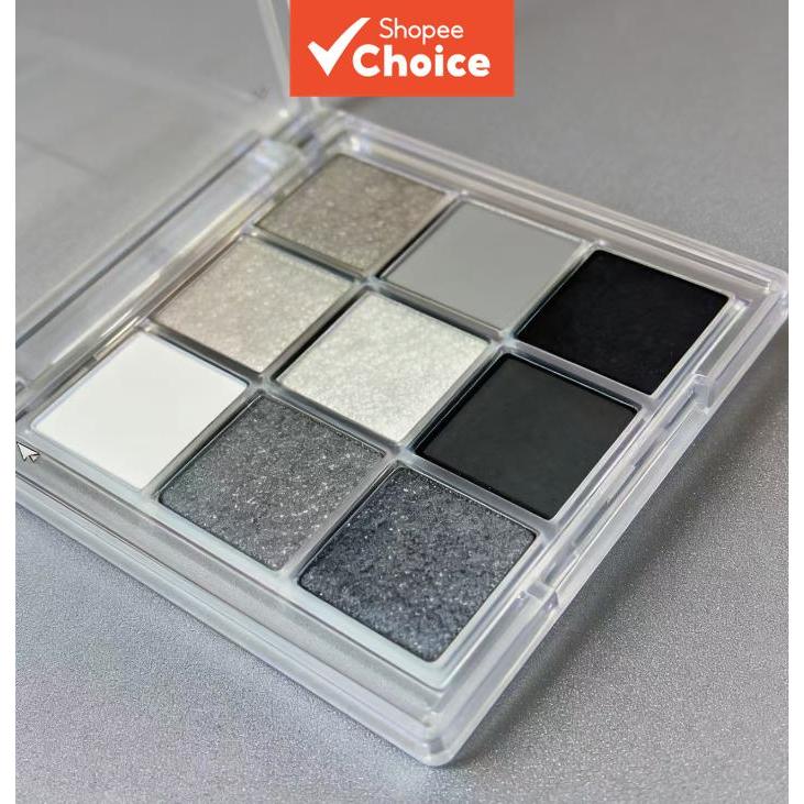 Paleta De Sombras MUGELEEN 9 Cores Dark Series-Maquiagem Esfumaçada Para Festivais Musicais , Portátil E Acessível , Pre