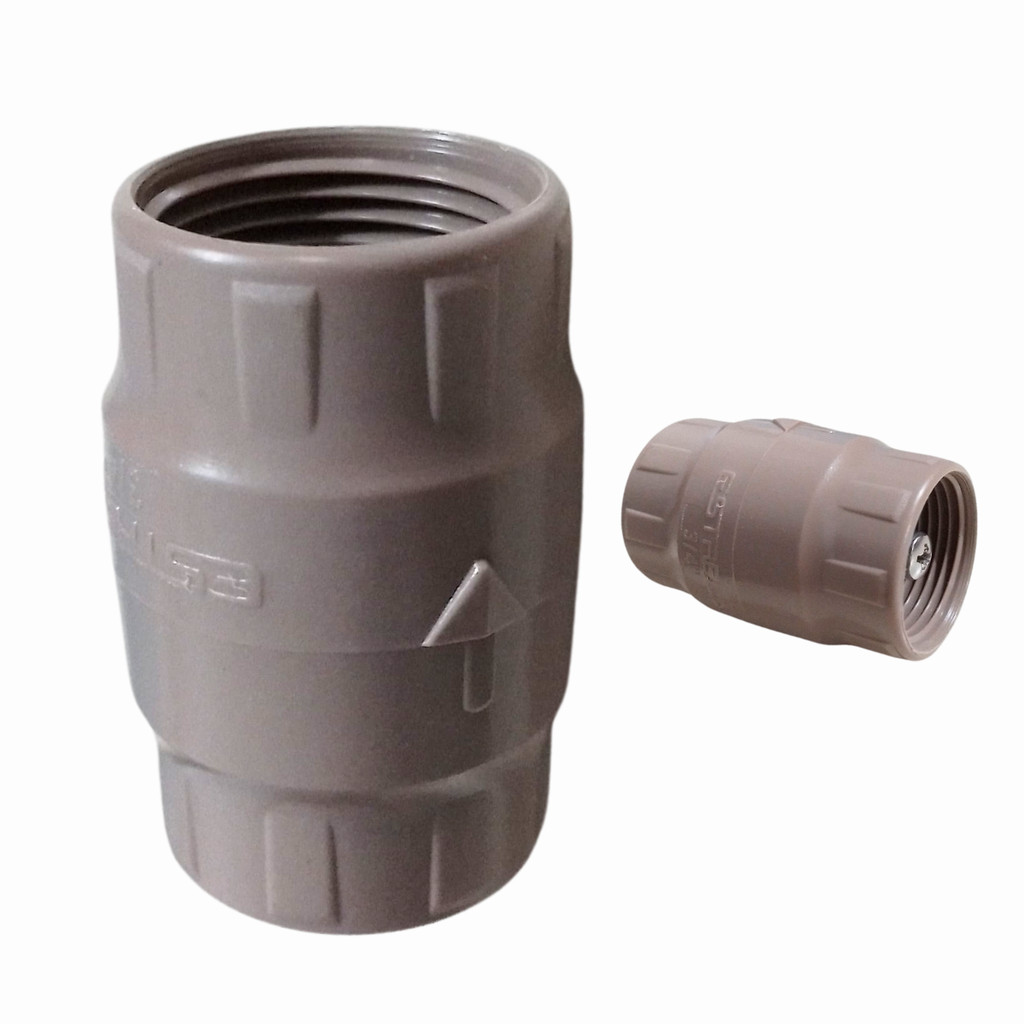 Kit 3un Válvula de Retenção Rosca 1" Hidráulico Marrom Estrela