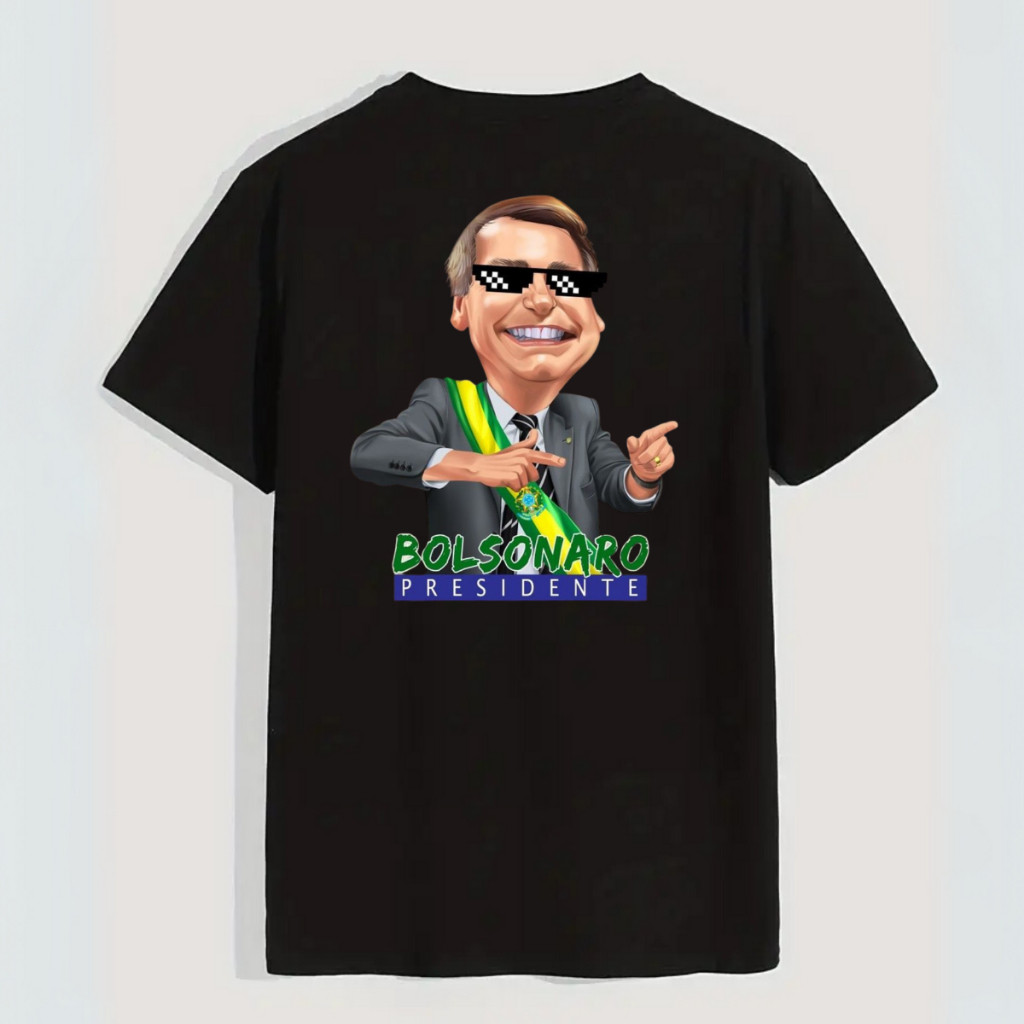 Camisa Bolsonaro  Masculina Casual Brasil Bolsonaro Mito meu presidente FABIM PRIME