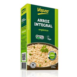 Arroz Integral Orgânico 250G Vapza em Oferta na Shopee