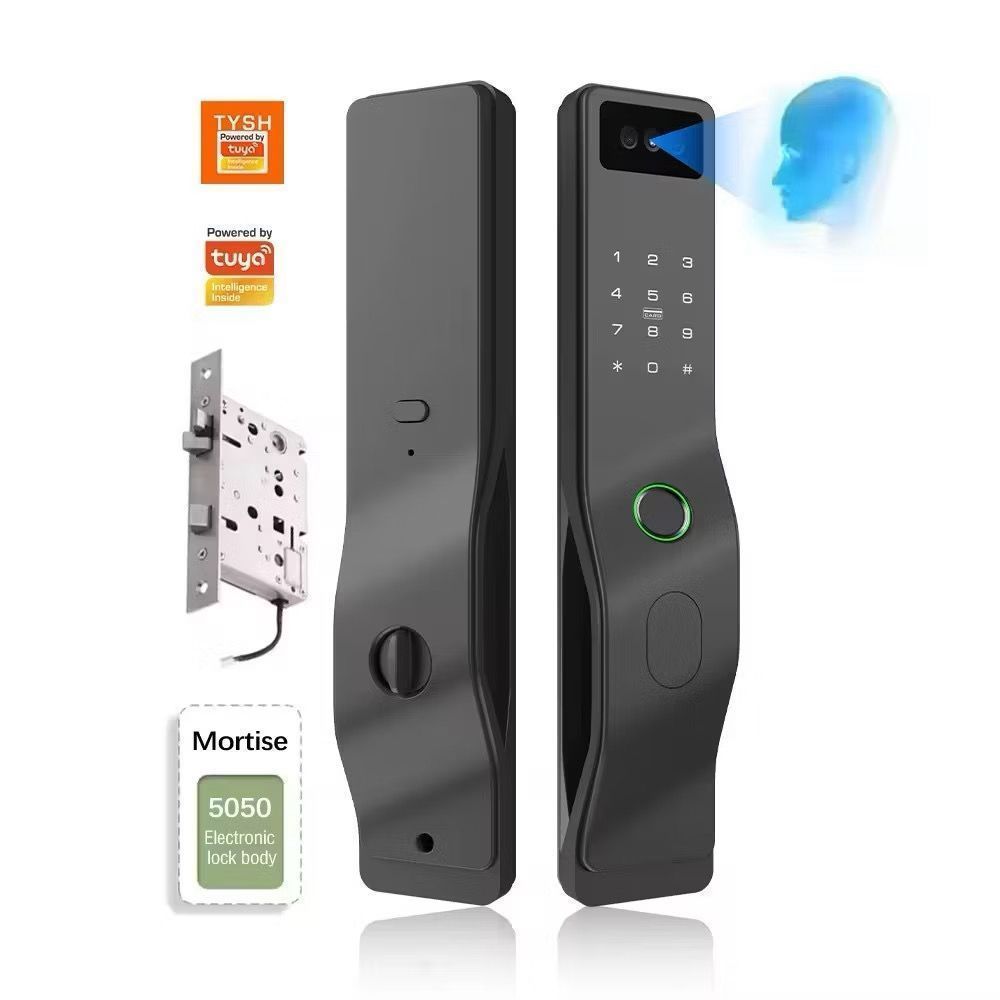 Fechadura Inteligente Digital com Biometria Senha Cartão Recarregável Tipo C Controle de Acesso Segurança Residencial em Oferta na Shopee