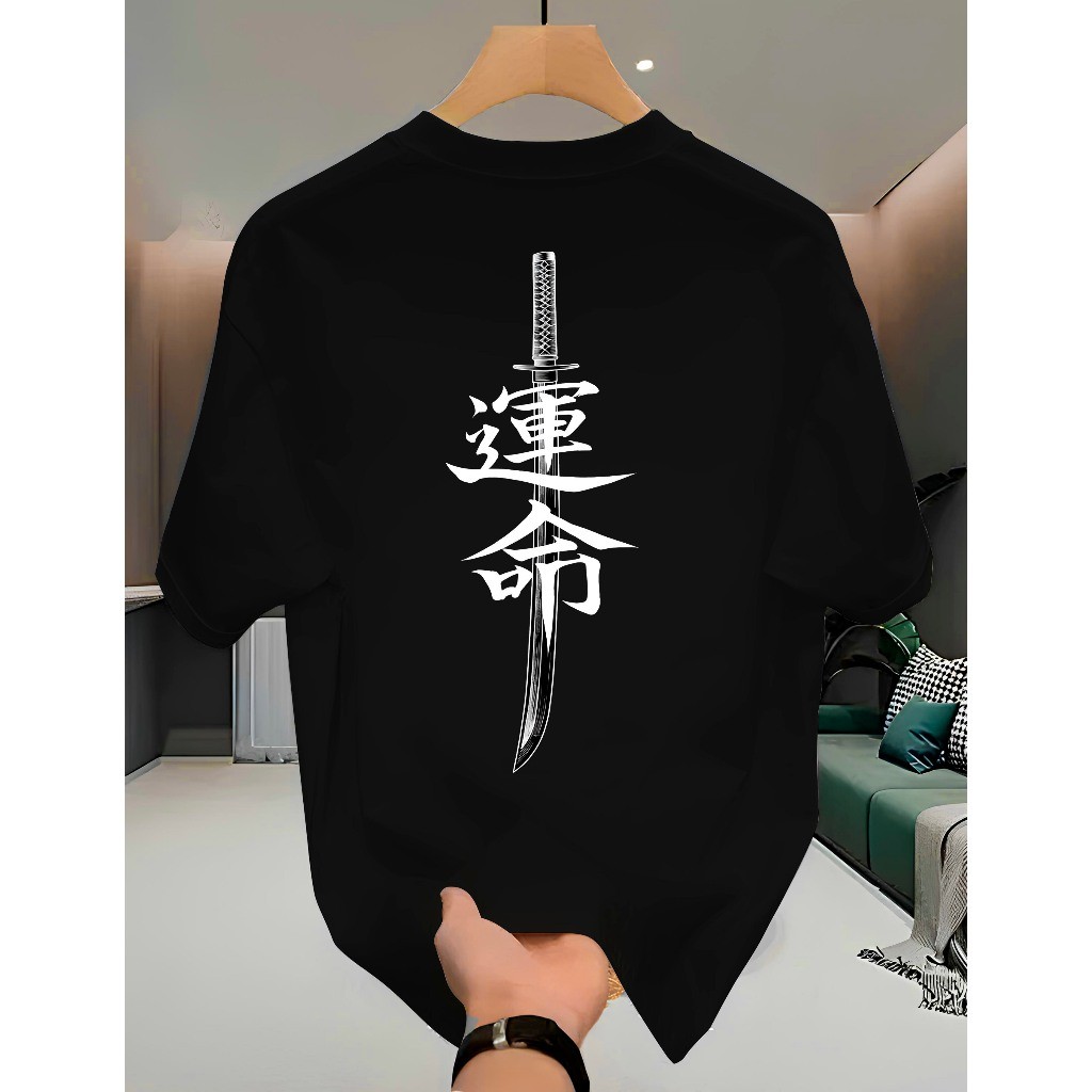 Camiseta Streetwear ESPADA DESTINO Estampa Camisa 100% Algodão Premium  T-shirt Lançamento