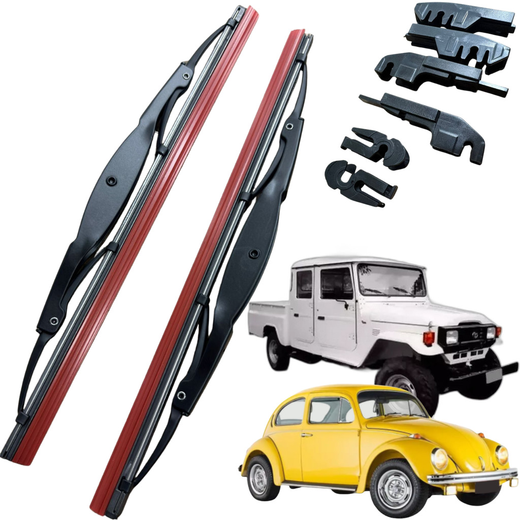 Palheta Limpador Para-Brisa Dianteira Vetor para Bandeirante Fusca PVT010B