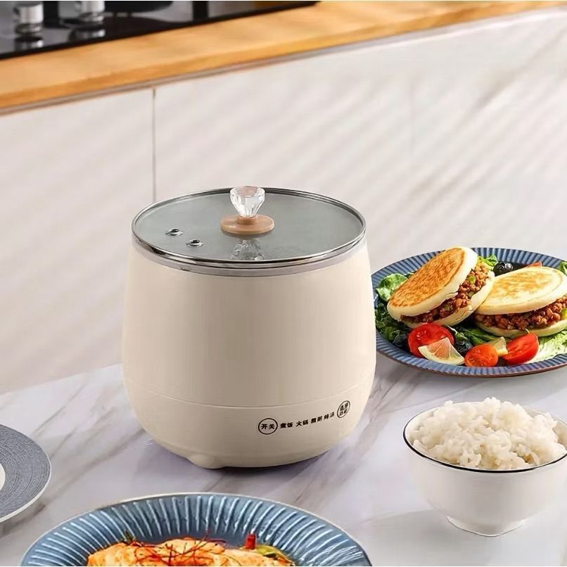 Imagem Mini panela de arroz elétrica - 1,8l - 110V/220V/Panela De Arroz Elétrica Sopas Caldos NAO É CERAMICA!!!!