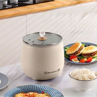 Mini panela de arroz elétrica - 1,8l - 110V/220V/Panela De Arroz Elétrica Sopas Caldos NAO É CERAMICA!!!! em Oferta na Shopee