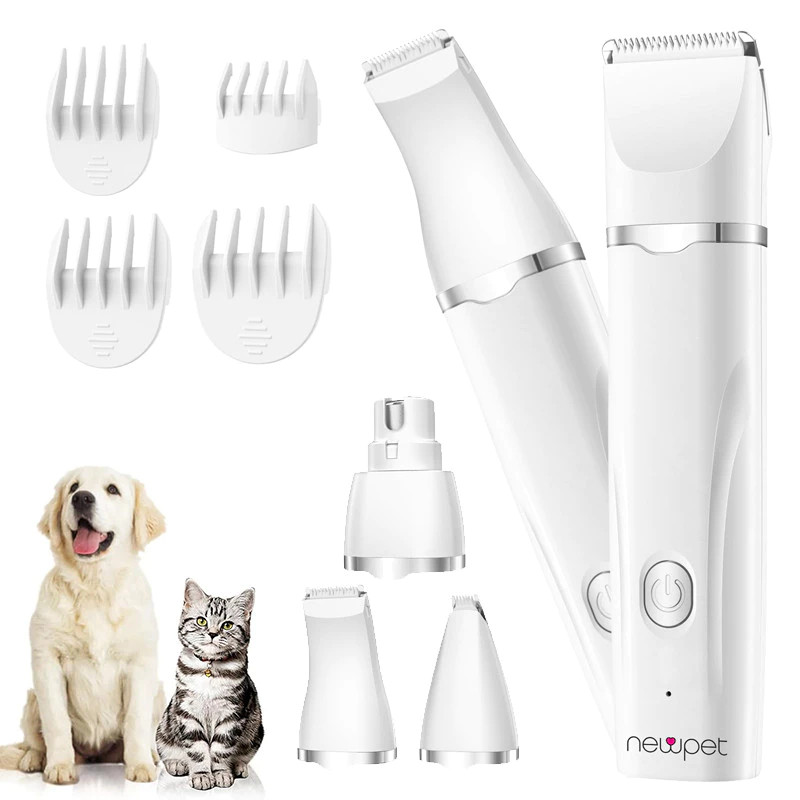 4 in 1 Máquina De Tosa Patas Pet Animais Cães Gatos Sem Fio Portátil Recarregável para Pata, Olhos ,Orelha