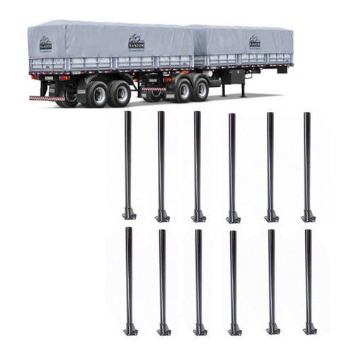 Kit 12 Varão Suporte Paralama Carreta Randon Bitrem