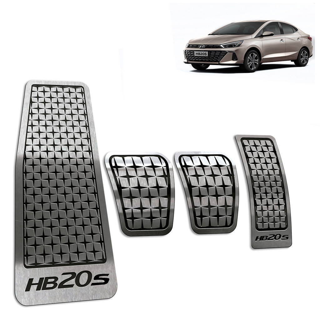 Kit Pedaleira Descanso Pé Compatível HB20S s 2023 até 2025 em Oferta na Shopee