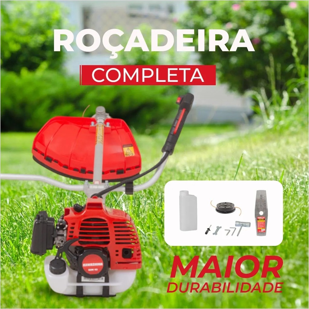Roçadeira Aparador de Grama Motor à Gasolina BCJ431 L Multifuncional 4 em 1 Profissional