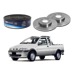 Disco Freio Dianteiro Mds Strada 1.3 2002 A 2005