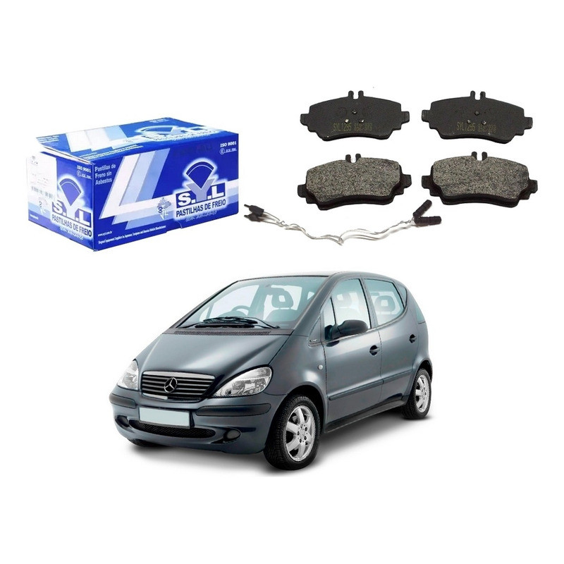 Pastilha Freio Dianteira Sensor, Classe A160 1.6 1999 A 2005