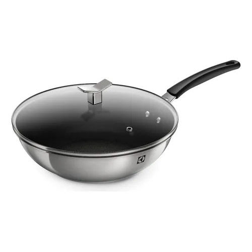 Panela Wok Antiaderente Electrolux Design 28 Cm Aço Inoxidável A27480301 - REEMBALADO